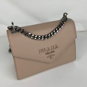 Prada Saffiano Leather Prada Monochrome Bag
